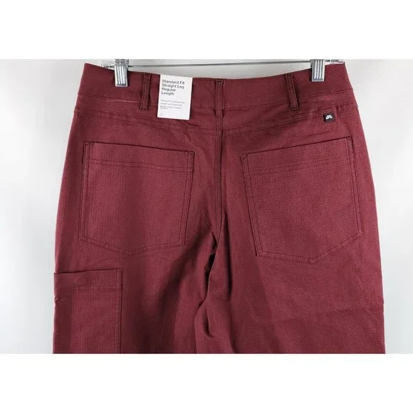 Nike Pants Men 30 Burgundy Red SB Ripstop Skateboarding Straight Fit (30x31) NWT